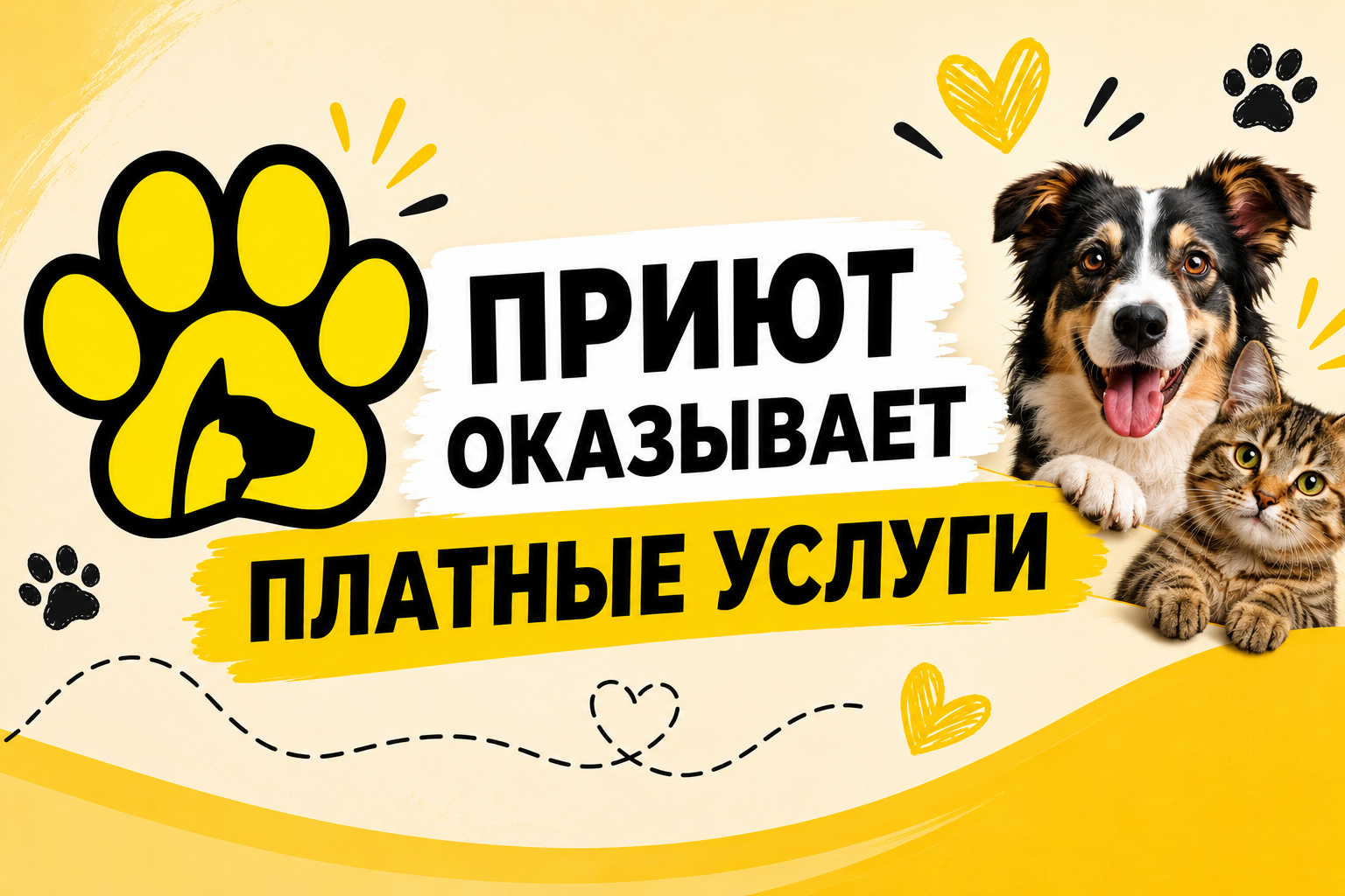 Приют оказывает платные услуги!